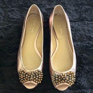 Kate Spade Open Toe Embellished Flats